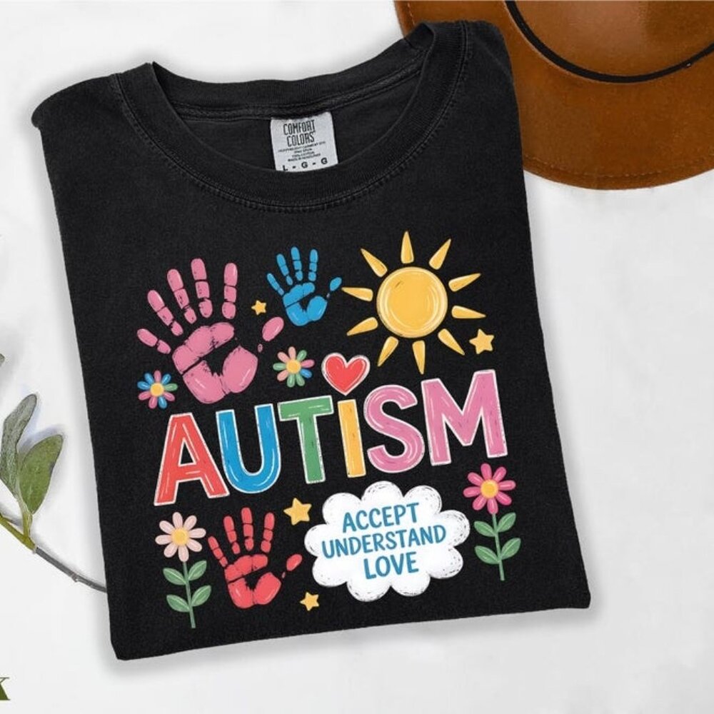 Autism Acceptance T-Shirt, Accept Understand Love Graphic Tee